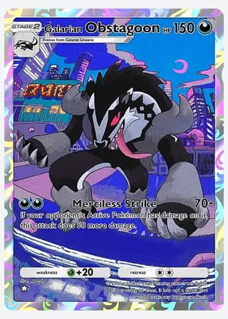 Galarian Obstagoon — catalogusbeeld