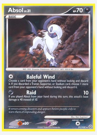 Absol — catalogusbeeld