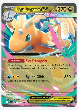 Mega Dragonite ex — catalogusbeeld