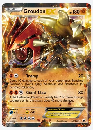 Groudon-EX — catalogusbeeld