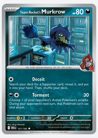 Team Rocket's Murkrow — catalogusbeeld