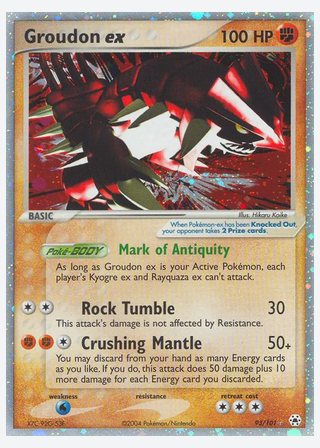 Groudon ex — catalogusbeeld