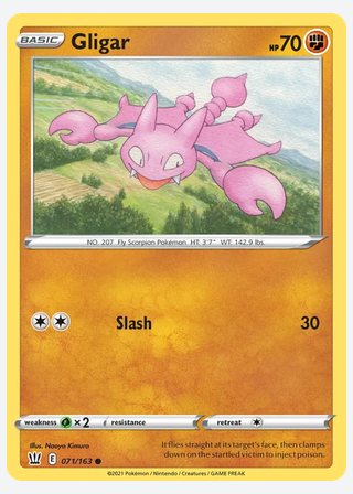 Gligar — catalogusbeeld