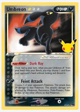 Umbreon ☆ — catalogusbeeld