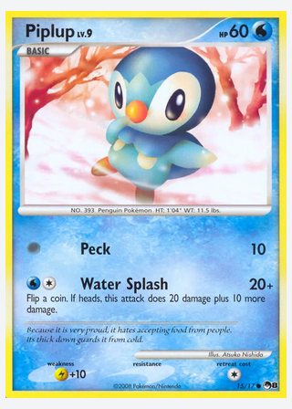 Piplup — catalogusbeeld