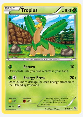 Tropius — catalogusbeeld