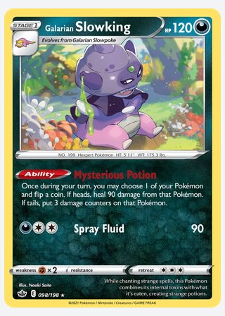 Galarian Slowking — catalogusbeeld