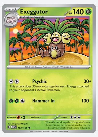 Exeggutor — catalogusbeeld