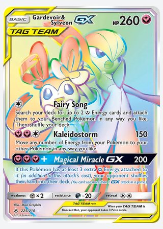 Gardevoir & Sylveon GX — catalogusbeeld