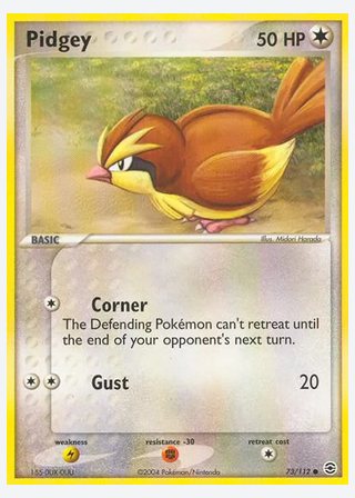 Pidgey — catalogusbeeld