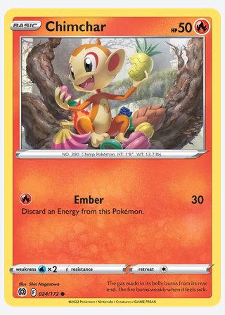 Chimchar — catalogusbeeld