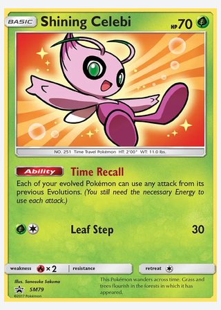 Shining Celebi — catalogusbeeld
