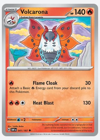 Volcarona — catalogusbeeld