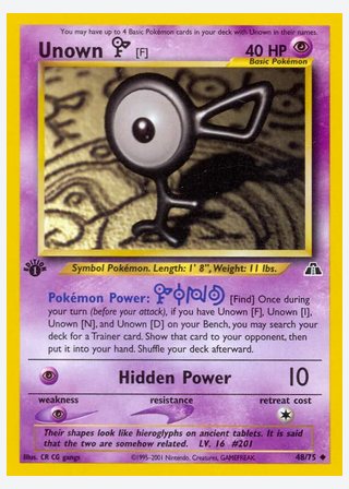 Unown [F] — catalogusbeeld