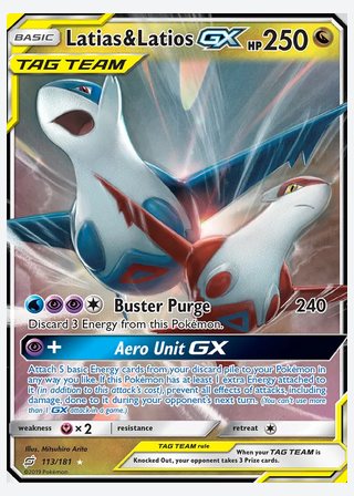 Latias & Latios GX — catalogusbeeld