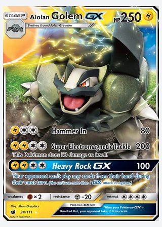Alolan Golem GX — catalogusbeeld