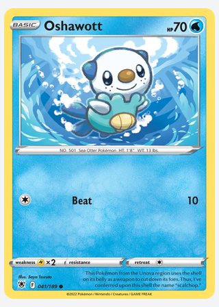Oshawott — catalogusbeeld