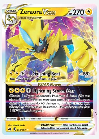 Zeraora VSTAR — catalogusbeeld