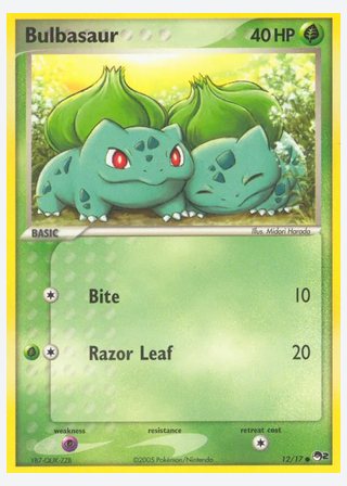Bulbasaur — catalogusbeeld