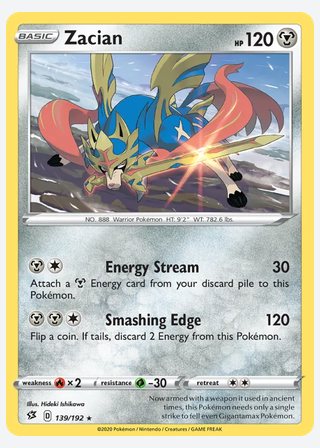 Zacian — catalogusbeeld