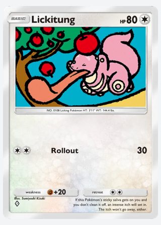 Lickitung — catalogusbeeld