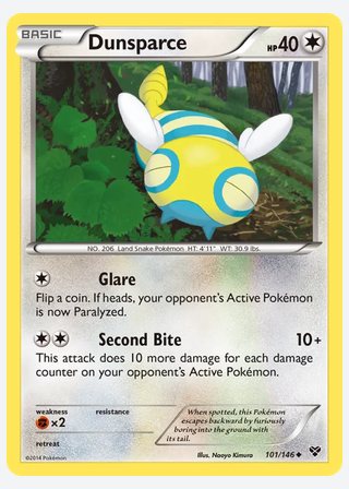 Dunsparce — catalogusbeeld