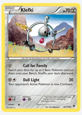 Klefki — catalogusbeeld