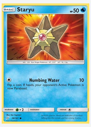 Staryu — catalogusbeeld
