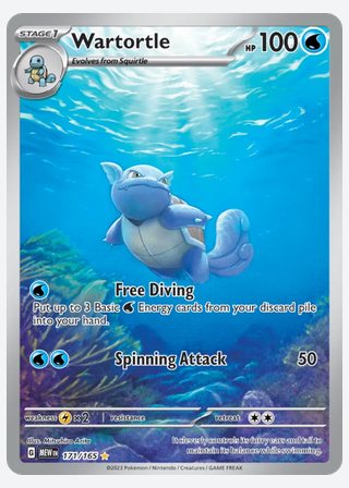 Wartortle — catalogusbeeld