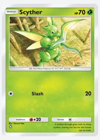 Scyther — catalogusbeeld