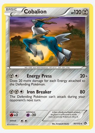 Cobalion — catalogusbeeld