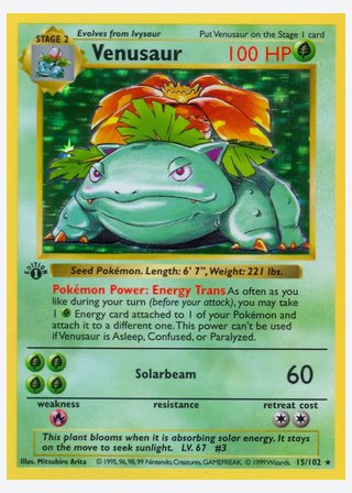 Venusaur — catalogusbeeld