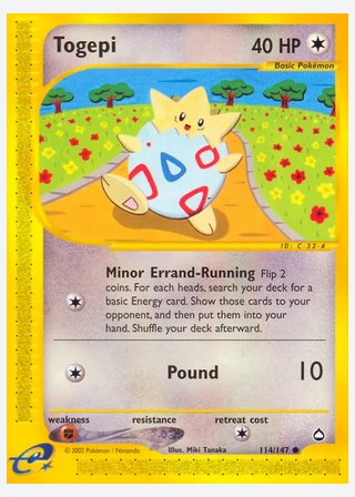Togepi — catalogusbeeld