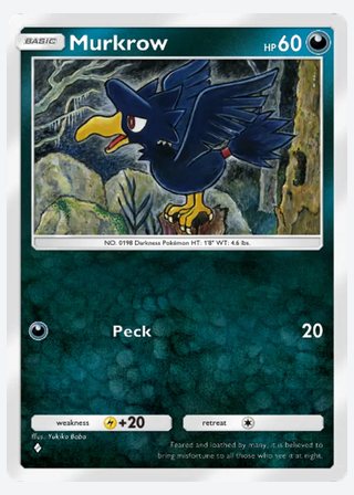 Murkrow — catalogusbeeld