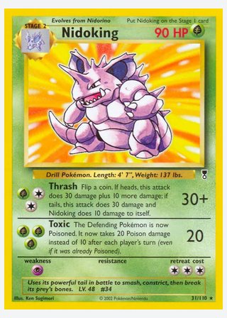 Nidoking — catalogusbeeld