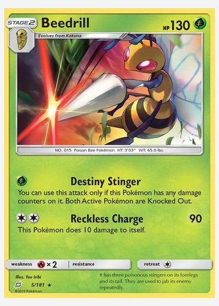 Beedrill — catalogusbeeld