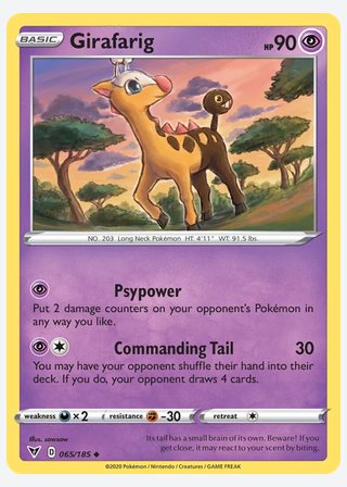 Girafarig — catalogusbeeld