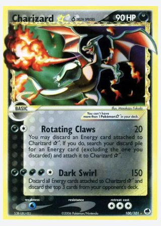 Charizard ☆ δ — catalogusbeeld