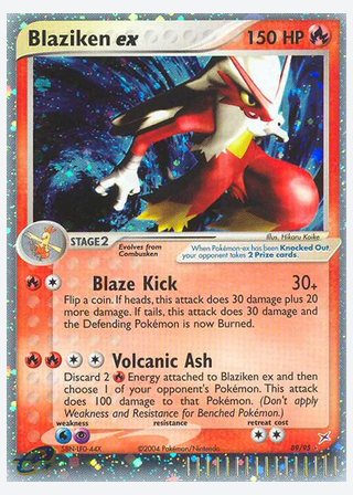 Blaziken ex — catalogusbeeld