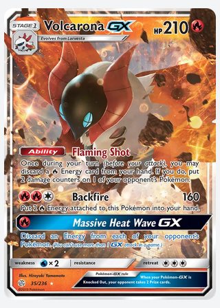 Volcarona GX — catalogusbeeld