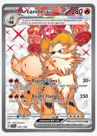 Arcanine ex — catalogusbeeld