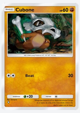 Cubone — catalogusbeeld