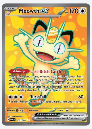 Meowth ex — catalogusbeeld