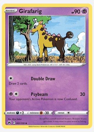 Girafarig — catalogusbeeld