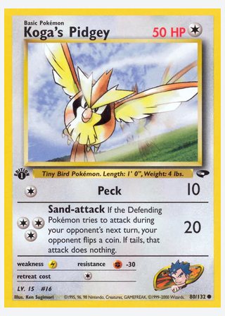 Koga's Pidgey — catalogusbeeld