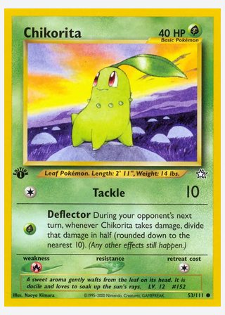 Chikorita — catalogusbeeld