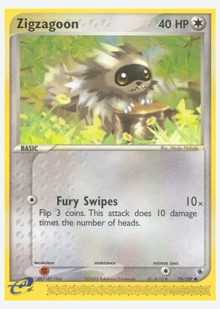 Zigzagoon — catalogusbeeld