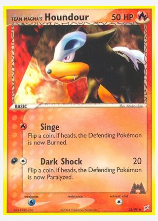 Team Magma's Houndour — catalogusbeeld