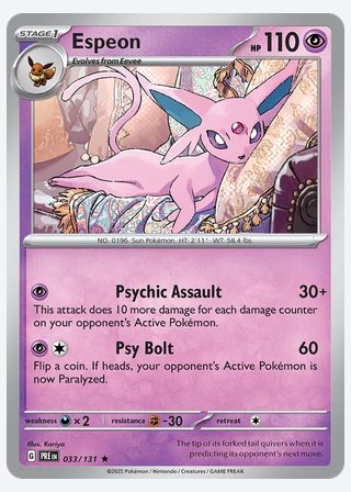 Espeon — catalogusbeeld