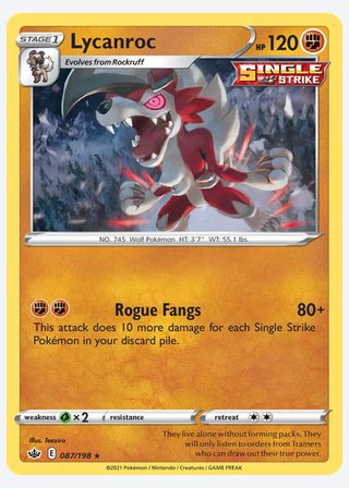 Lycanroc — catalogusbeeld